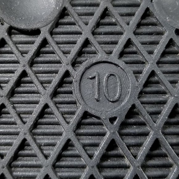 BP. Slide Sandals, Black with Silver Stars, Womens Size 10 - Picture 8 of 8